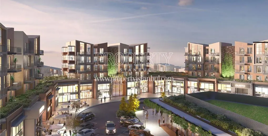 The blocks and the shops in Nef Cekmekoy Camlitepe