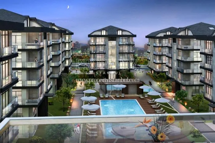 The view of the Nevsa Konaklari compound from the balcony