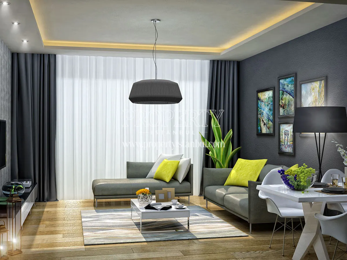The living room in Nota Residence