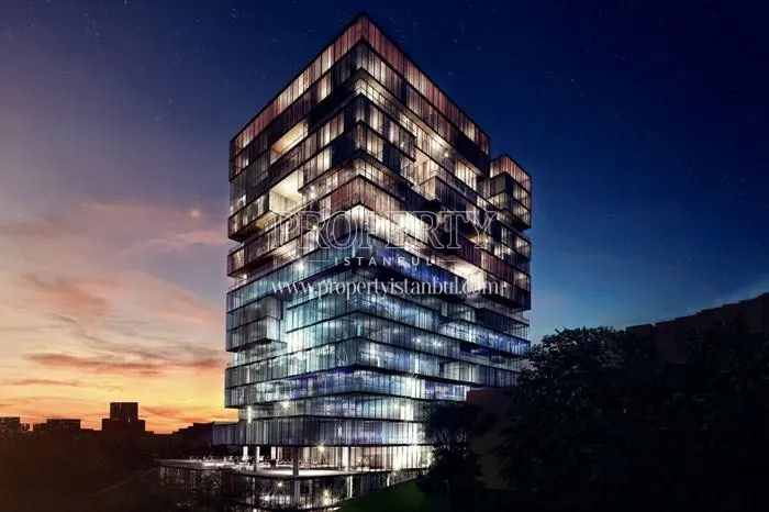 Now Bomonti tower at night