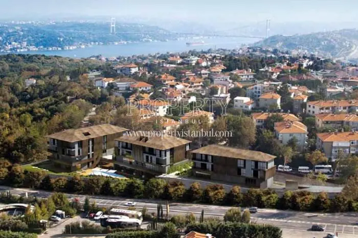 Qent Istinye homes with a Bosphorus view