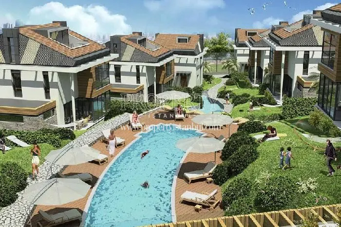 The outdoor swimming pool of Sharman Zekeriyakoy