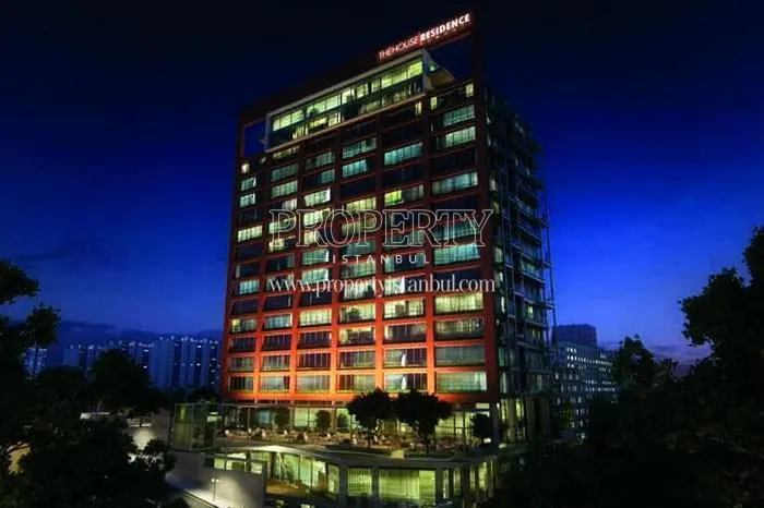 The House Residence building at night