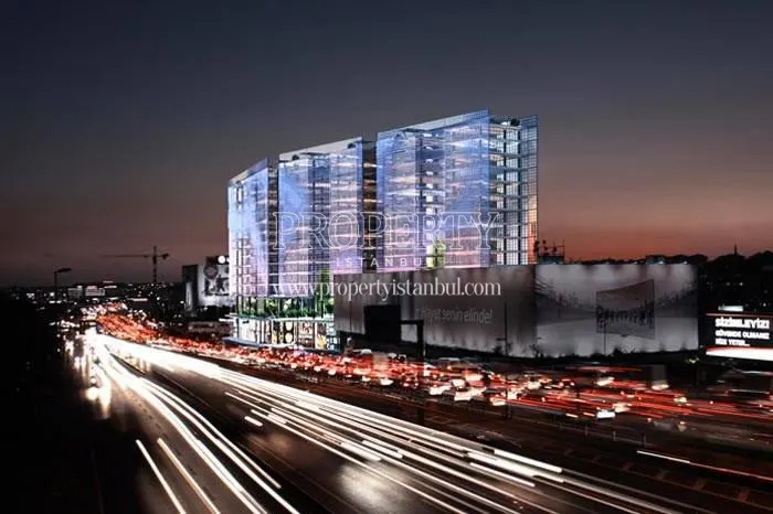 The Istanbul Merter Office project at night