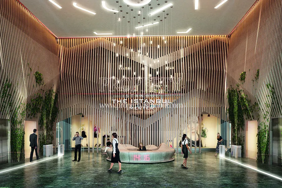 The lobby of The Istanbul Merter Office