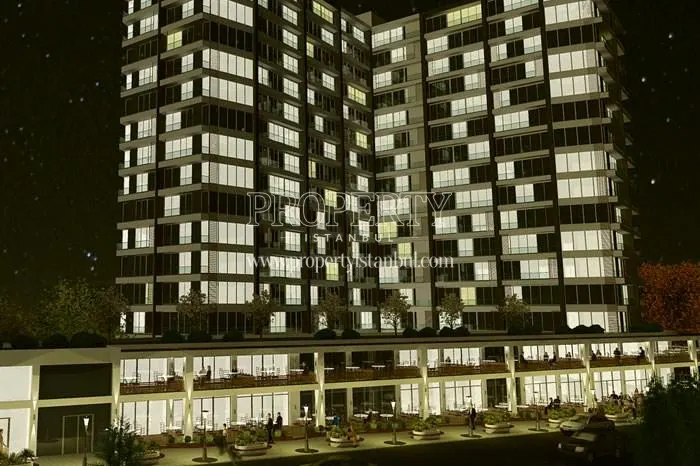 Trend Park Residence building at night