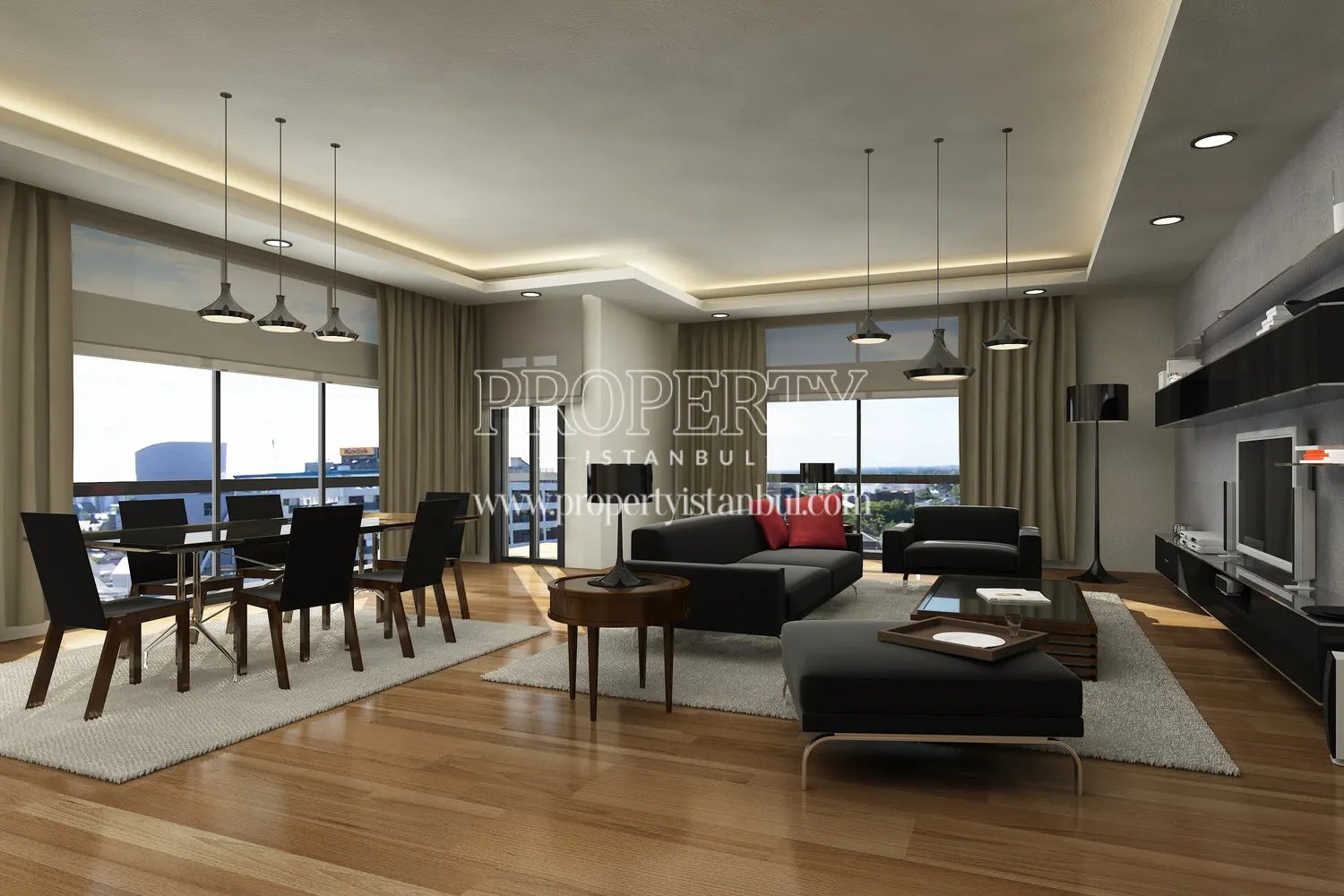The living room in Uysal Apartmani