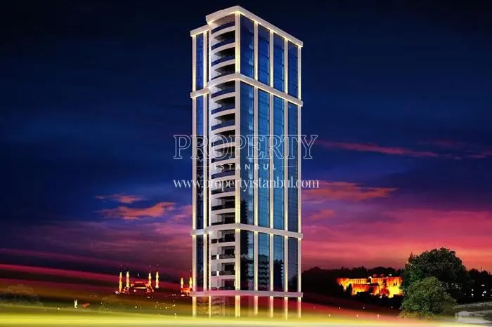 Vogue Business Center project at night