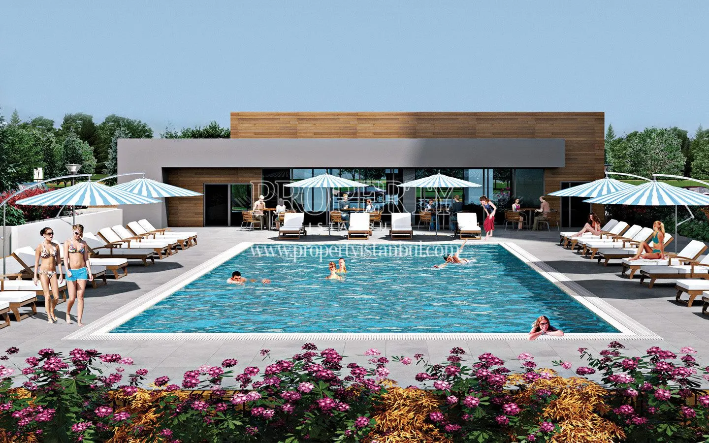 Academia Apartments outdoor swimming pool