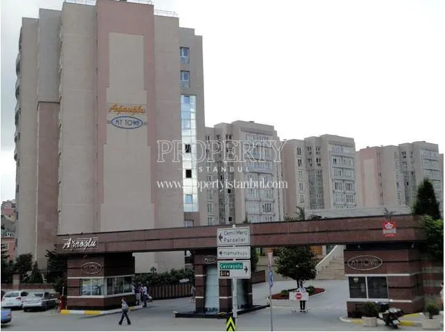 The gate of the Agaoglu My Town Umraniye site