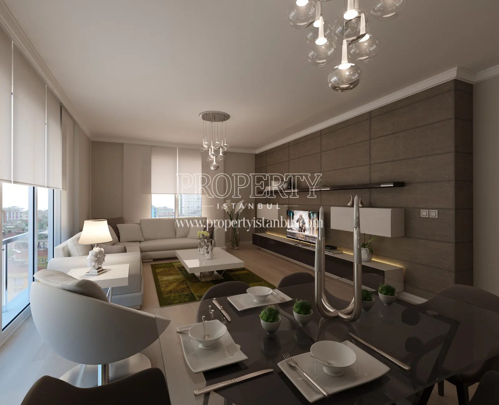 A living room in Aqua Erenkoy