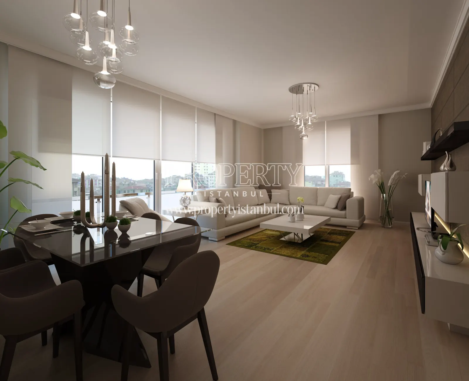 A living room in Aqua Erenkoy