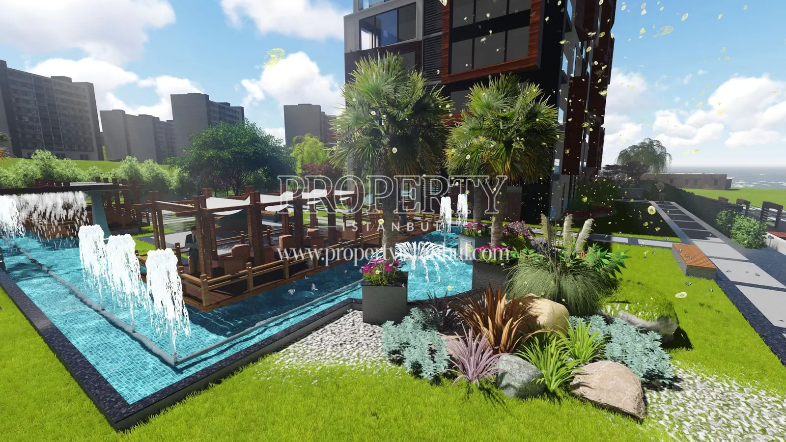 The garden of the Arena Nuans project
