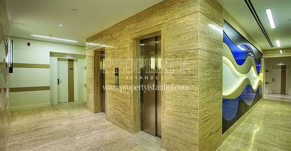 The elevators of the Armoni Residences building