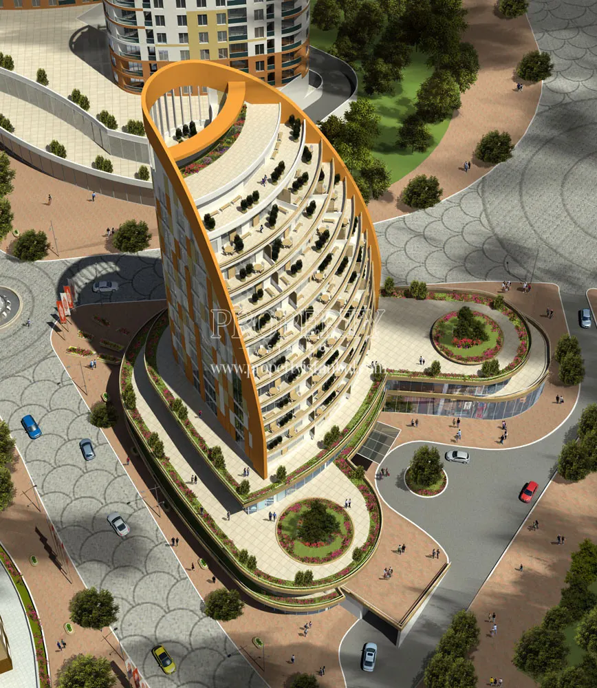 Arterium Plus buildings from the top