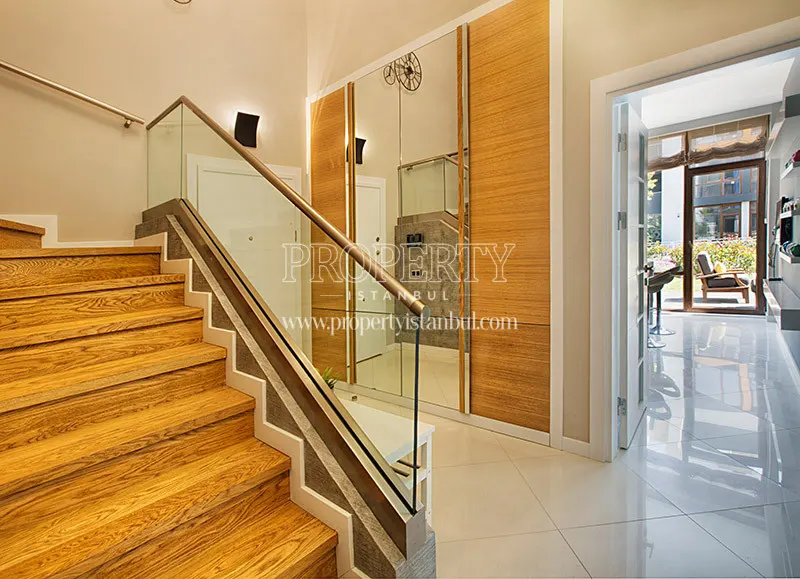 The stairs of the villa in Arterium Villas
