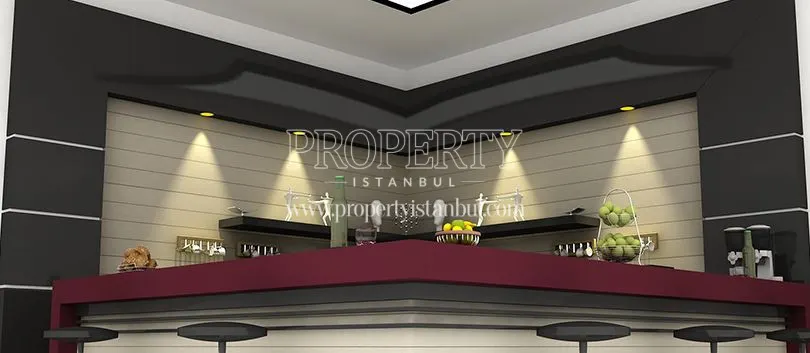 A kitchen in Aslan Residence