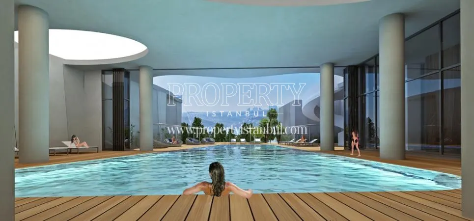 Indoor swimming pool in Beykonak Evleri