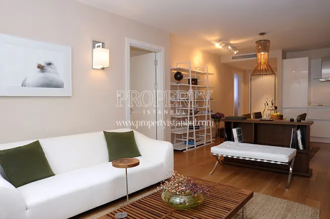 The living room in Bomonti Apartman