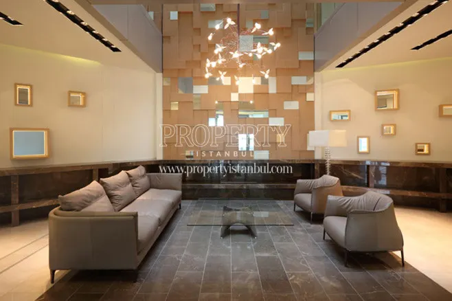 The lobby of Bomonti Apartman
