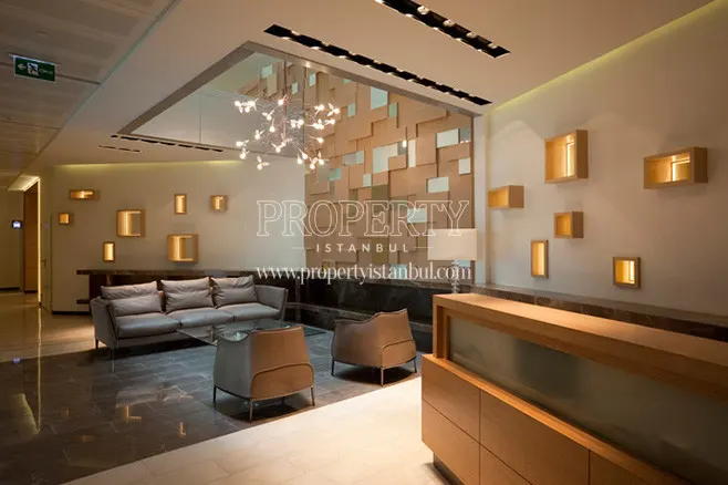 The lobby of Bomonti Apartman