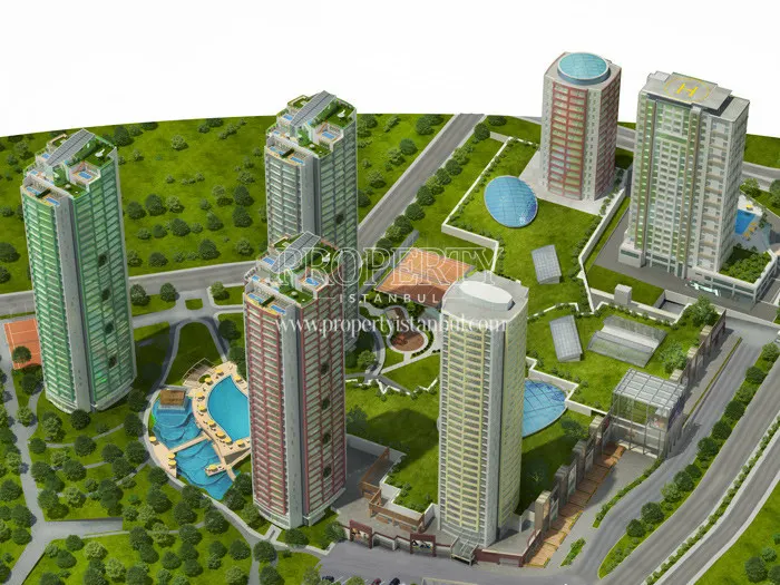 Brandium Atasehir project from the top