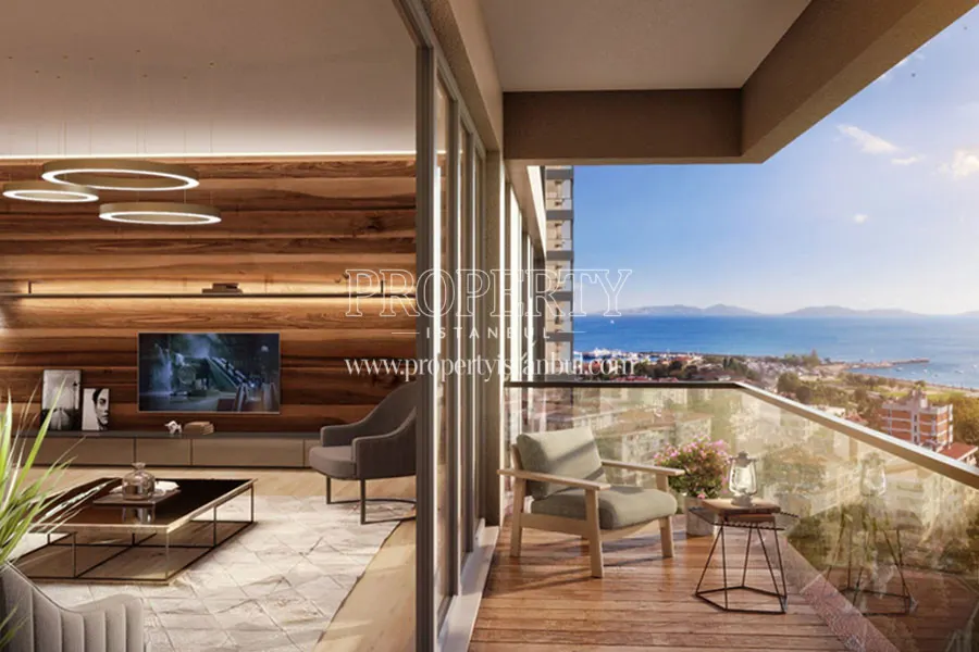 The unit balcony in Coskan Sitesi