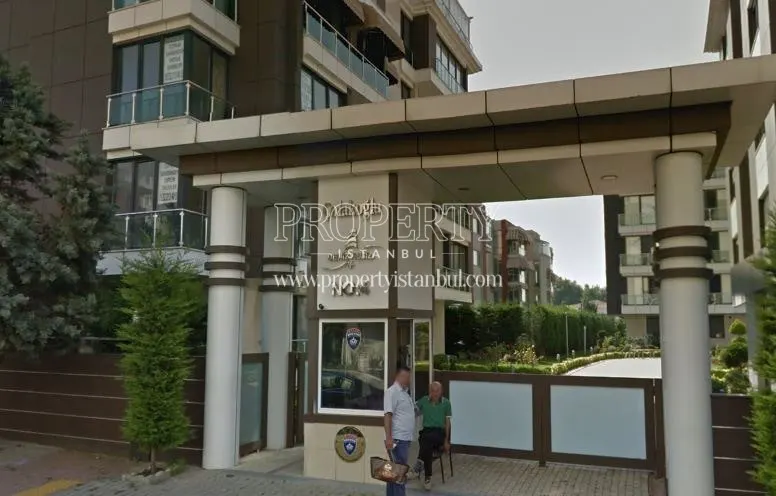 The gate of the compound of Deniz Yildizi