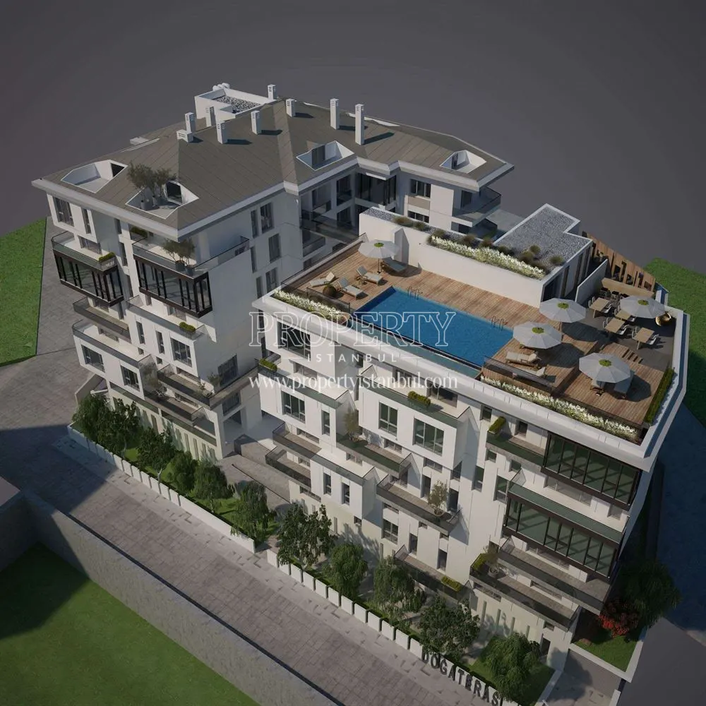 Doga Teras Evleri project from the top