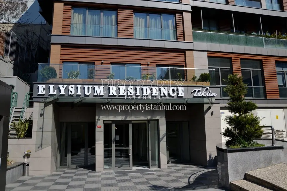 Elysium Residence Taksim building entrance