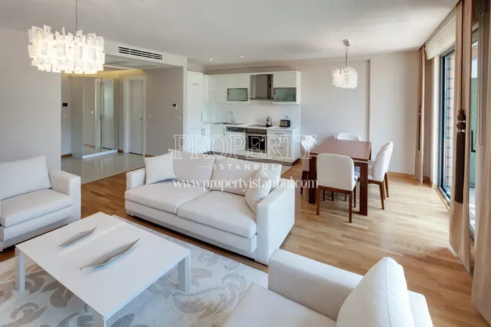 A living room in Elysium Residence Taksim units