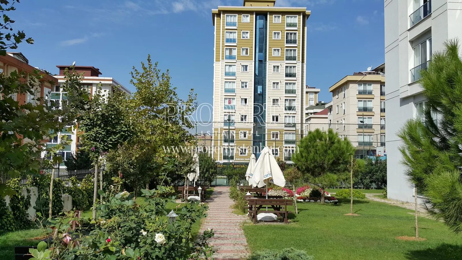 The garden of Evona Park Atasehir