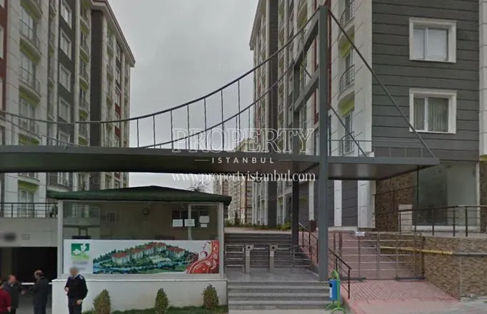 The small bridge for pedestrians in the Flora City compound