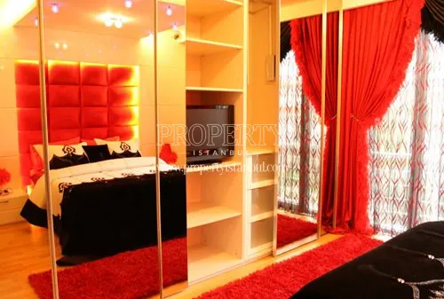 One of the bedrooms in Flora City apartments