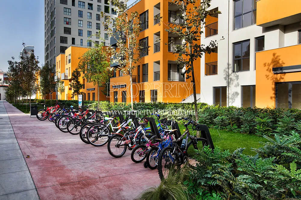 Bicycle parking area in Hep Istanbul