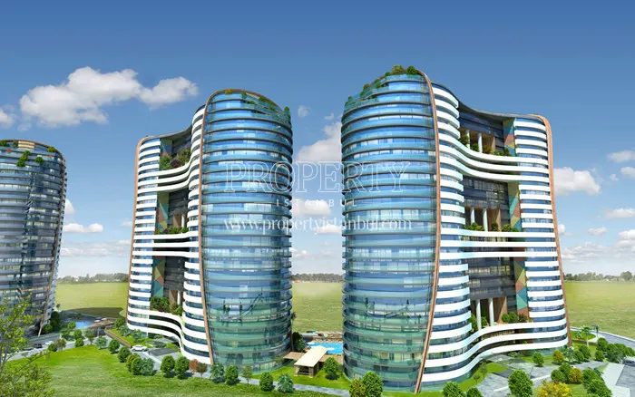 Two towers of the Kentplus Kadikoy project