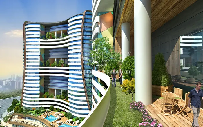 Green terrace of the Kentplus Kadikoy project