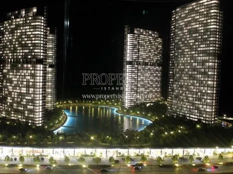 Koza Sehir Akkoza project at night