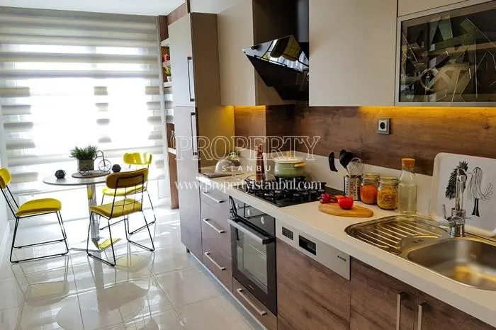 A kitchen in Lionia Yasam