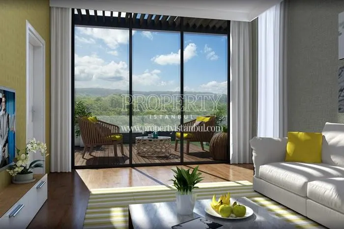 A living room in Mesa Orman Cubuklu units
