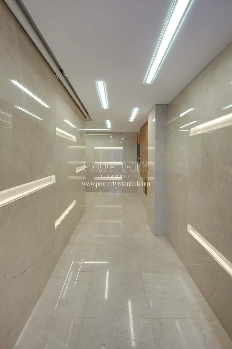 The corridor of the Sisli 28 building