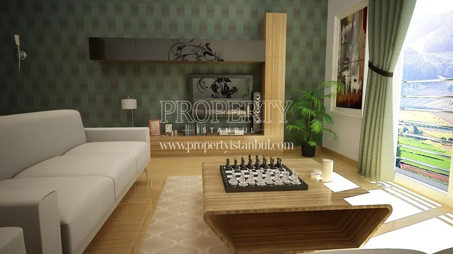 The living room in Mor Residence