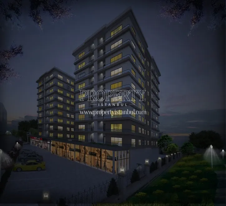 Nevtepe Konutlari project at night