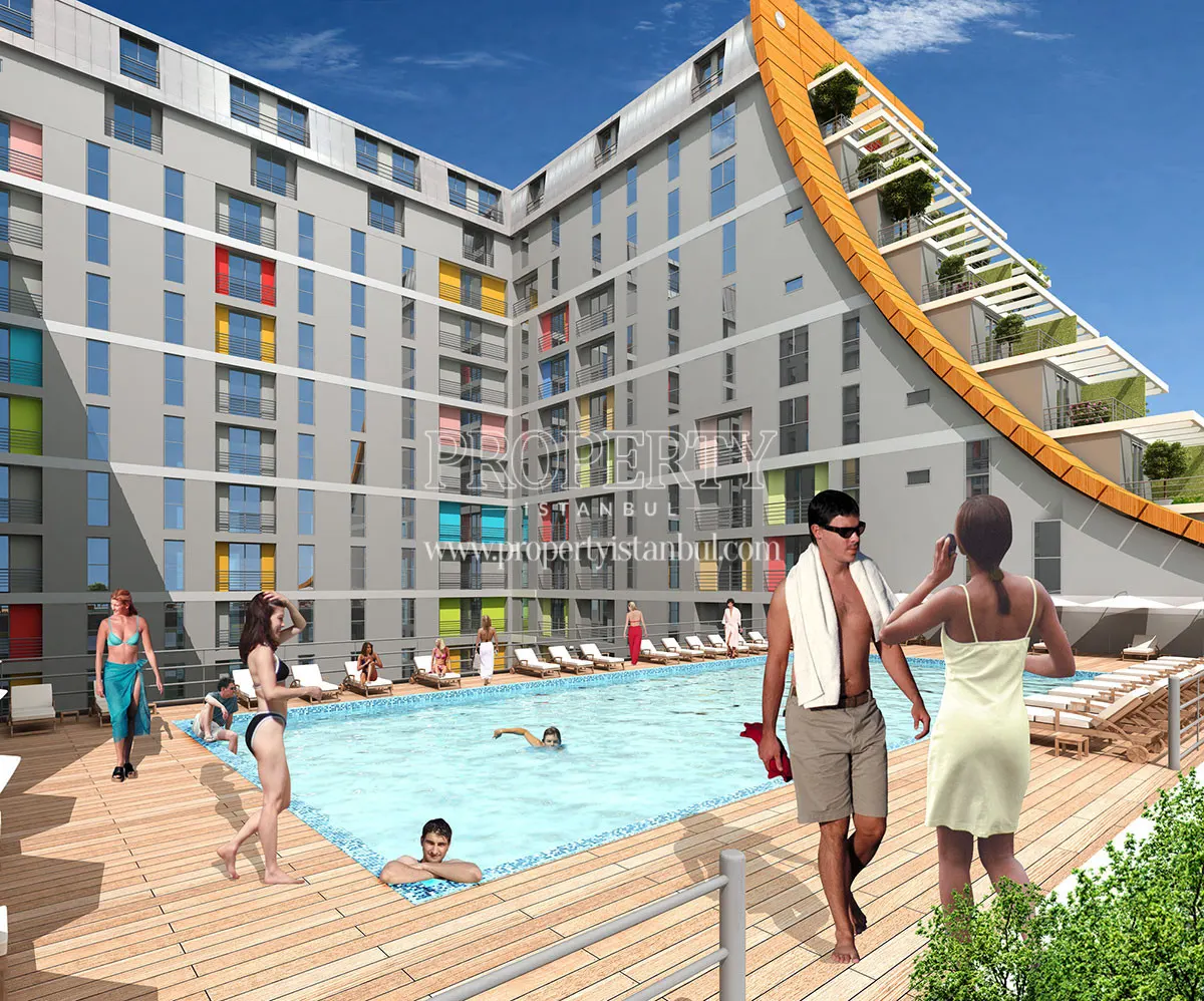 The swimming pool of New Residence