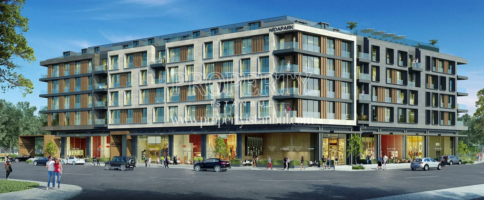 Nidapark Ayyildiz building from the corner