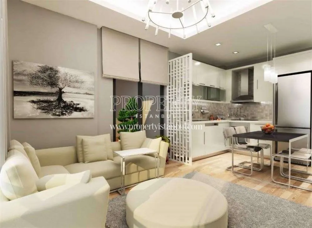 A living room in one of the homes in Orint Park