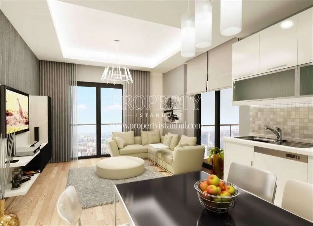 A living room in one of the homes in Orint Park