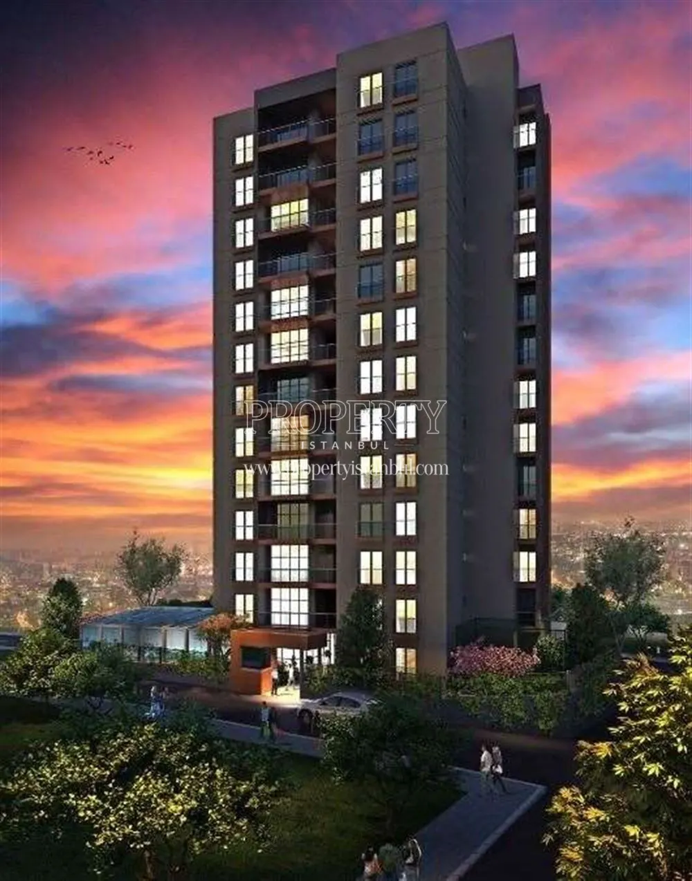 Orint Park building at night