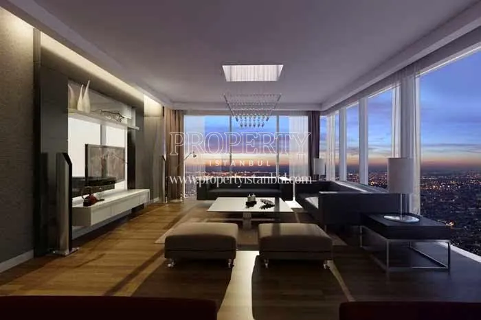 A spacious living room in Pega Kartal