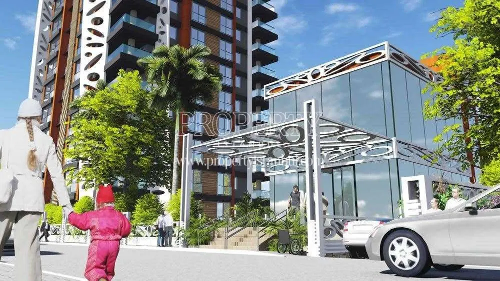 The entrance of the Perk Residence compound